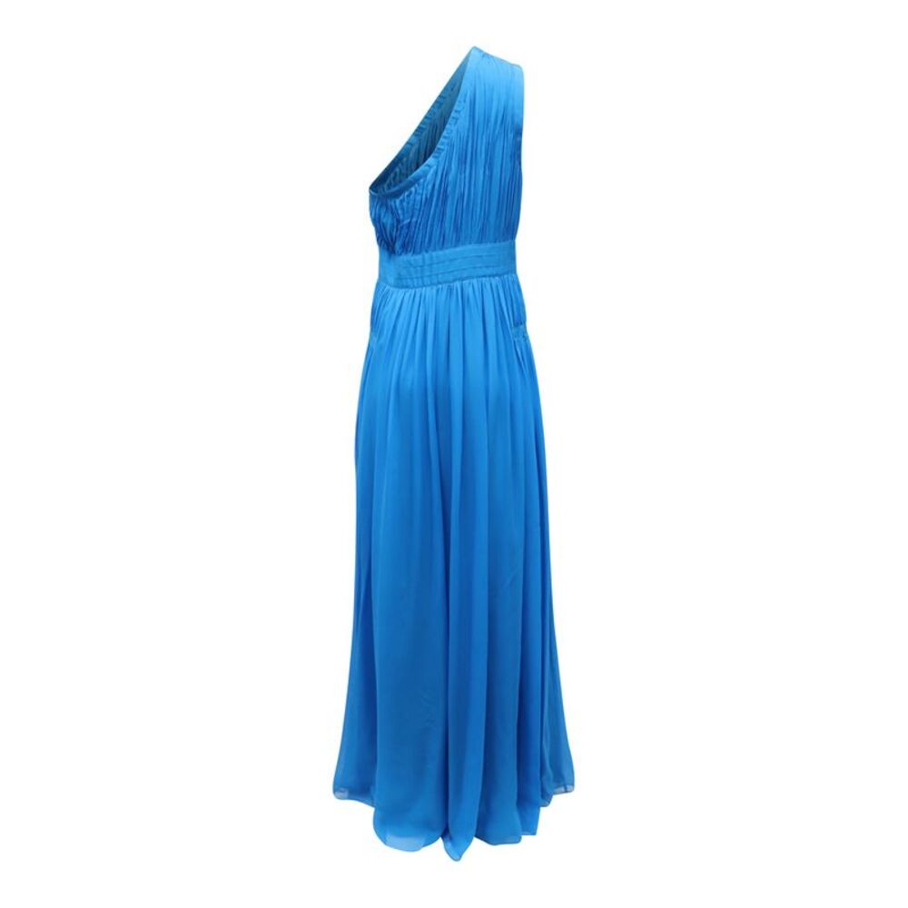 Diane Von Furstenberg Ophelia Ruched Silk Dress in Blue Silk - Picture 3 of 4